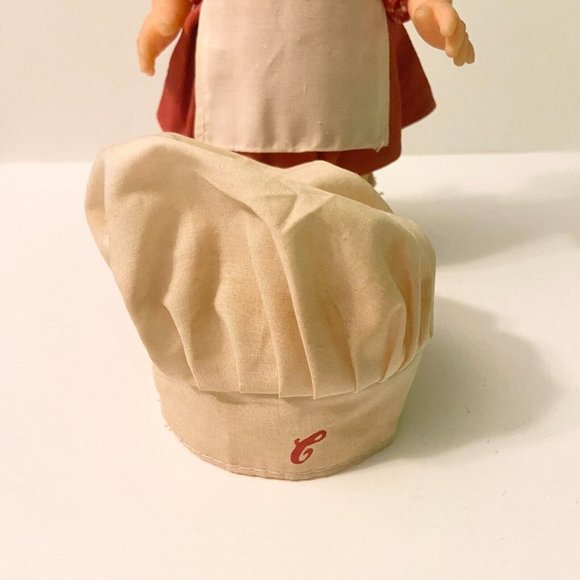 Chef Doll with Red Outfit and Cream Hat - Picture 4 of 16